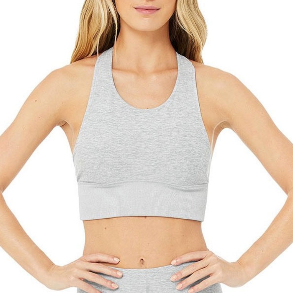 Alo Alosoft Serenity Bra, Zinc Heather, Sz. M